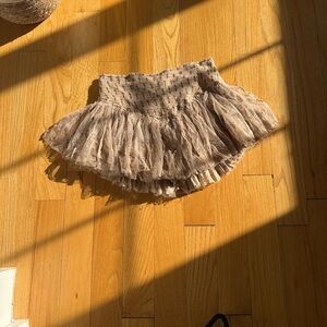 Free People Beige Floral Skirt